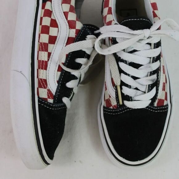 Vans Off The Wall Kids Size 1.5 Checkerboard Lace up Sneakers Shoes. - Picture 4 of 11